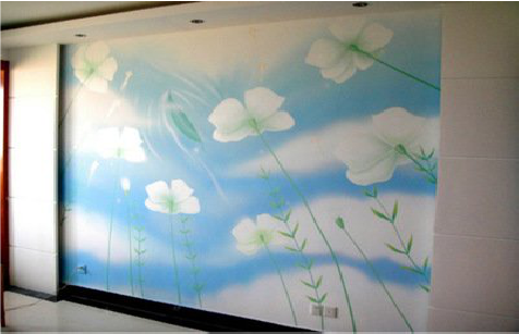 德昌画墙绘怎么画好白云的蓬松感？