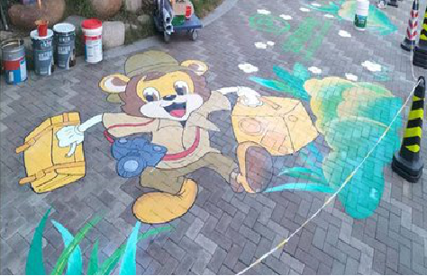 德昌夏季画地面彩绘会遇到的问题