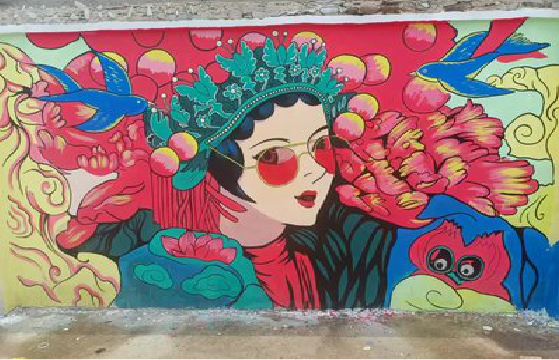 德昌墙体彩绘-网红墙