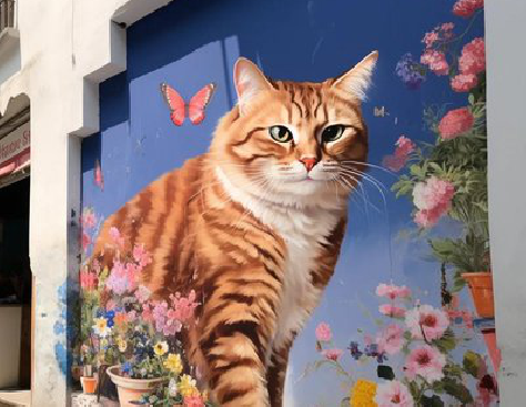 德昌自己绘制有个性的手绘墙